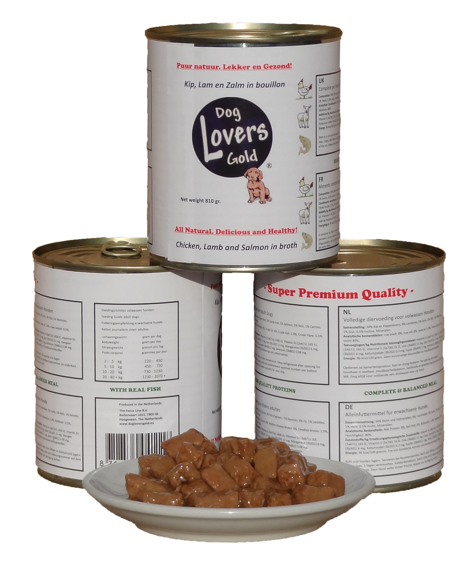 DLG Kip-Lam-Zalm - Dog Lovers Gold Webshop